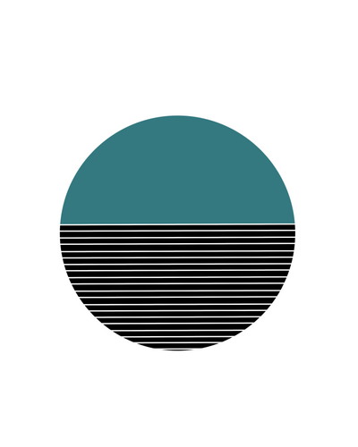 Modern Horizon - Teal