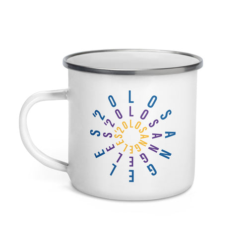 Los Angeles Lakers + Dodgers '20 Champs Enamel Mug