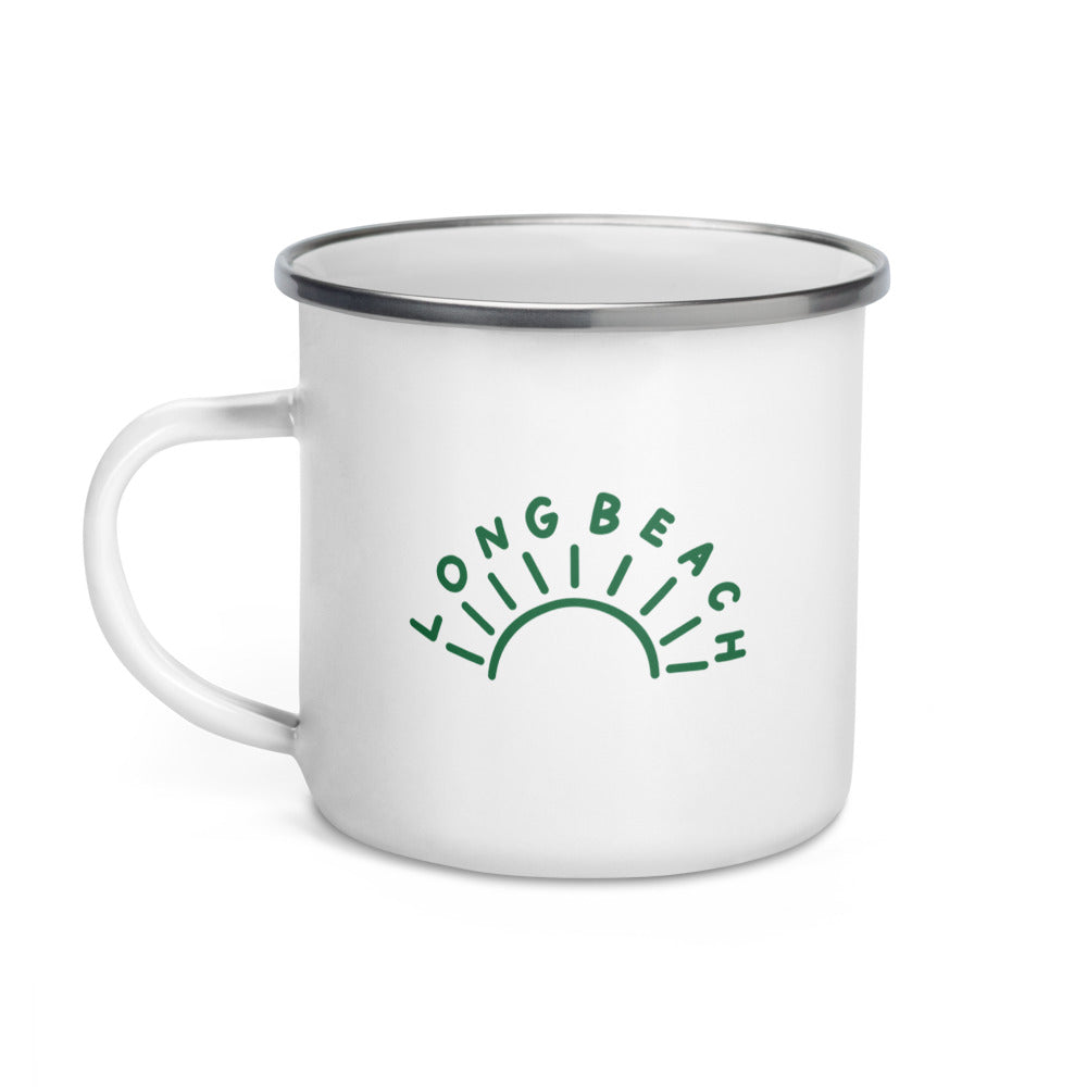 Sunny Long Beach Enamel Mug