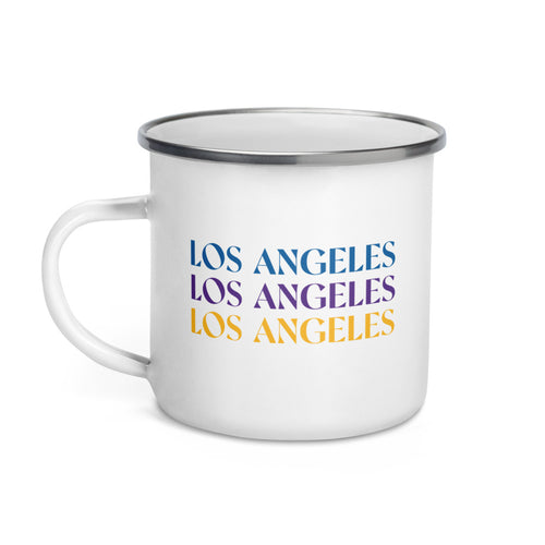 Lakers + Dodgers LA Enamel Mug