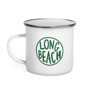 Long Beach Circle Enamel Mug