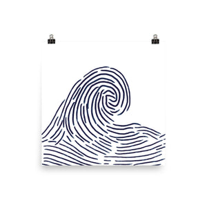 Fingerprint Wave - 18x18