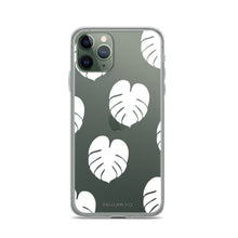 Simple Monstera iPhone Case - White