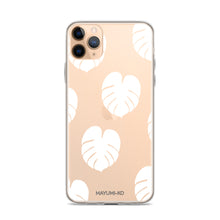 Simple Monstera iPhone Case - White