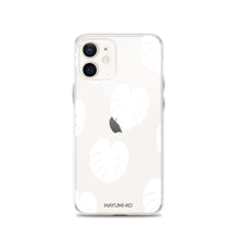 Simple Monstera iPhone Case - White