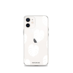 Simple Monstera iPhone Case - White