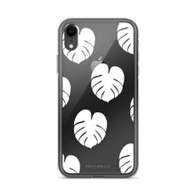 Simple Monstera iPhone Case - White