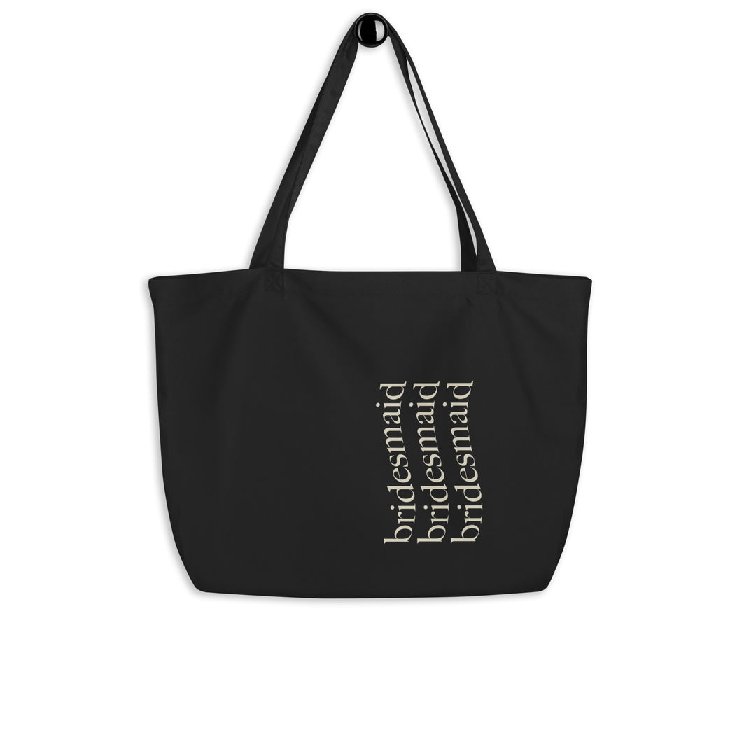 Bridesmaid Large organic tote bag