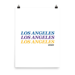 Lakers + Dodgers '20 Los Angeles x3 Print