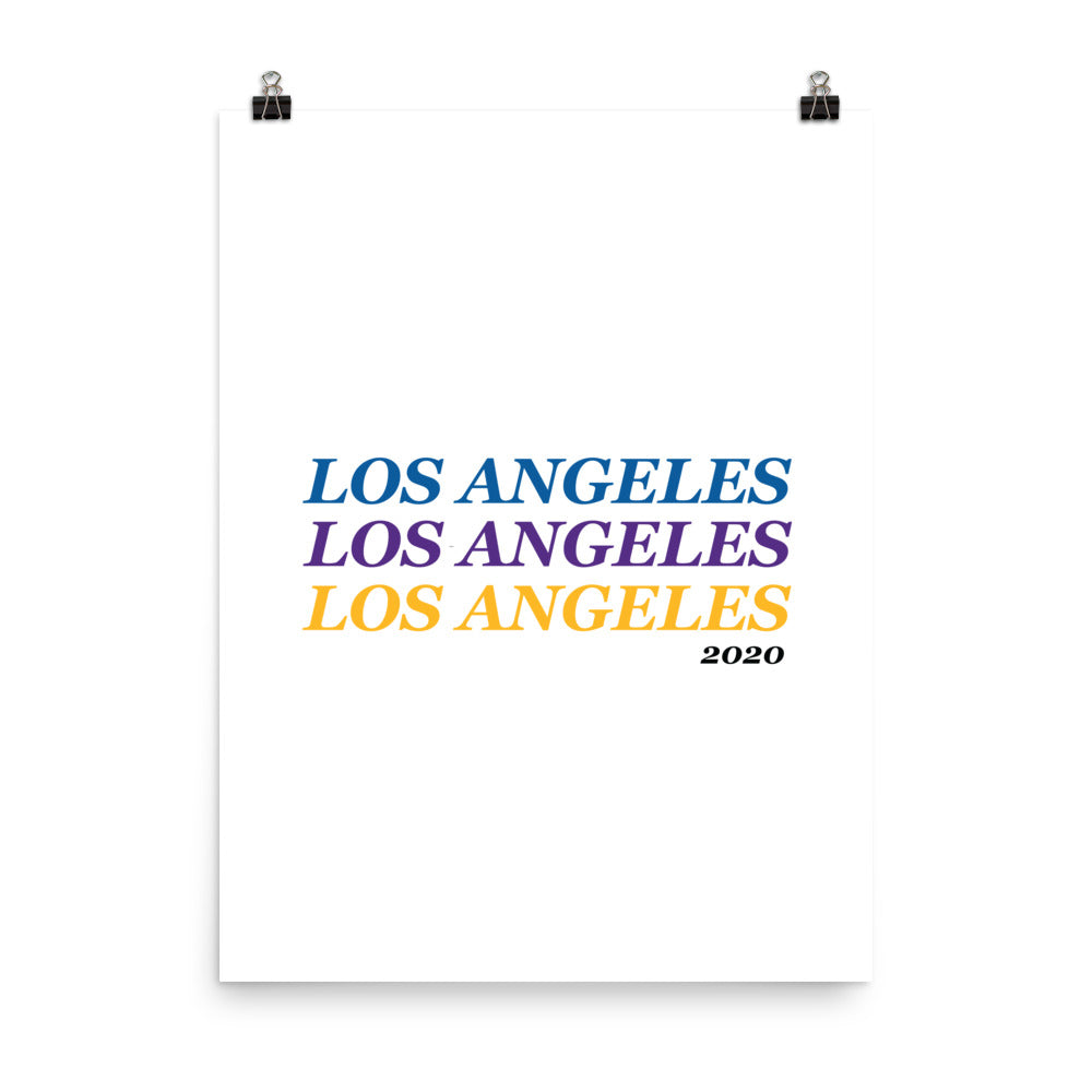 Lakers + Dodgers '20 Los Angeles x3 Print