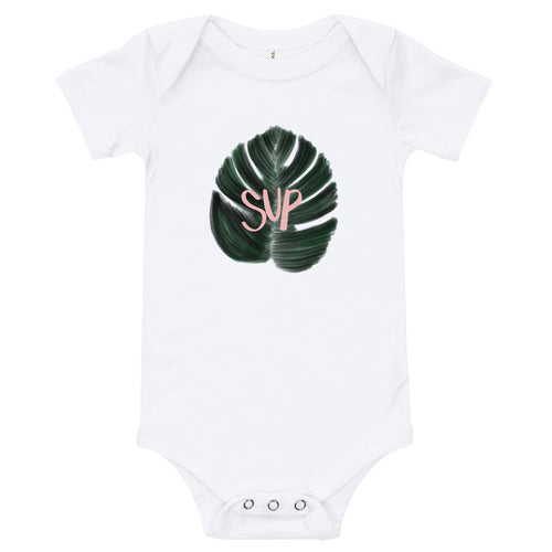 Sup Monstera Baby Onesie