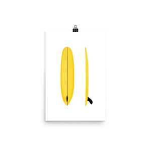 Single Fin Yellow - Large