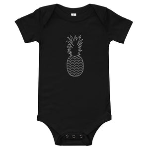 Wavy Pineapple Baby Onesie
