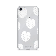 Simple Monstera iPhone Case - White
