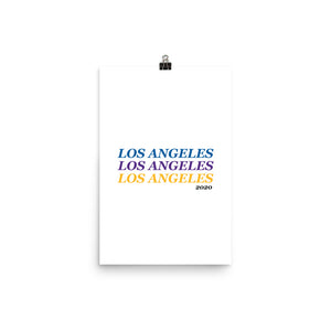 Lakers + Dodgers '20 Los Angeles x3 Print