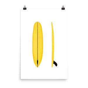Single Fin Yellow - Large