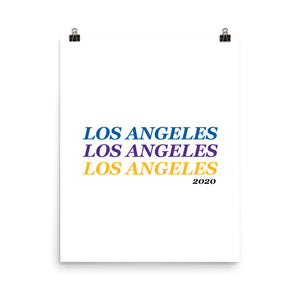 Lakers + Dodgers '20 Los Angeles x3 Print