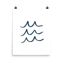 Navy Simple Waves - Large
