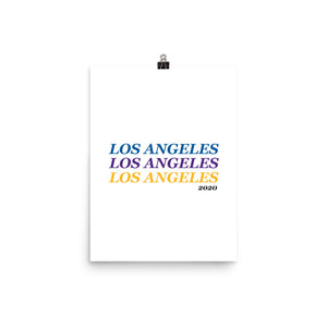 Lakers + Dodgers '20 Los Angeles x3 Print