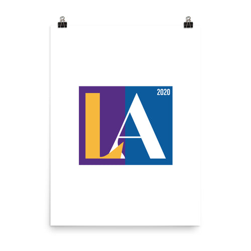 Lakers + Dodgers '20 LA Print