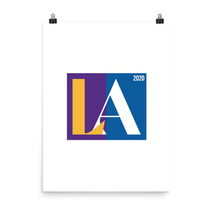 Lakers + Dodgers '20 LA Print