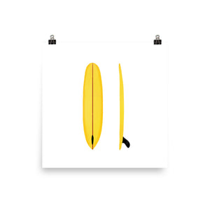 Single Fin Yellow - Large