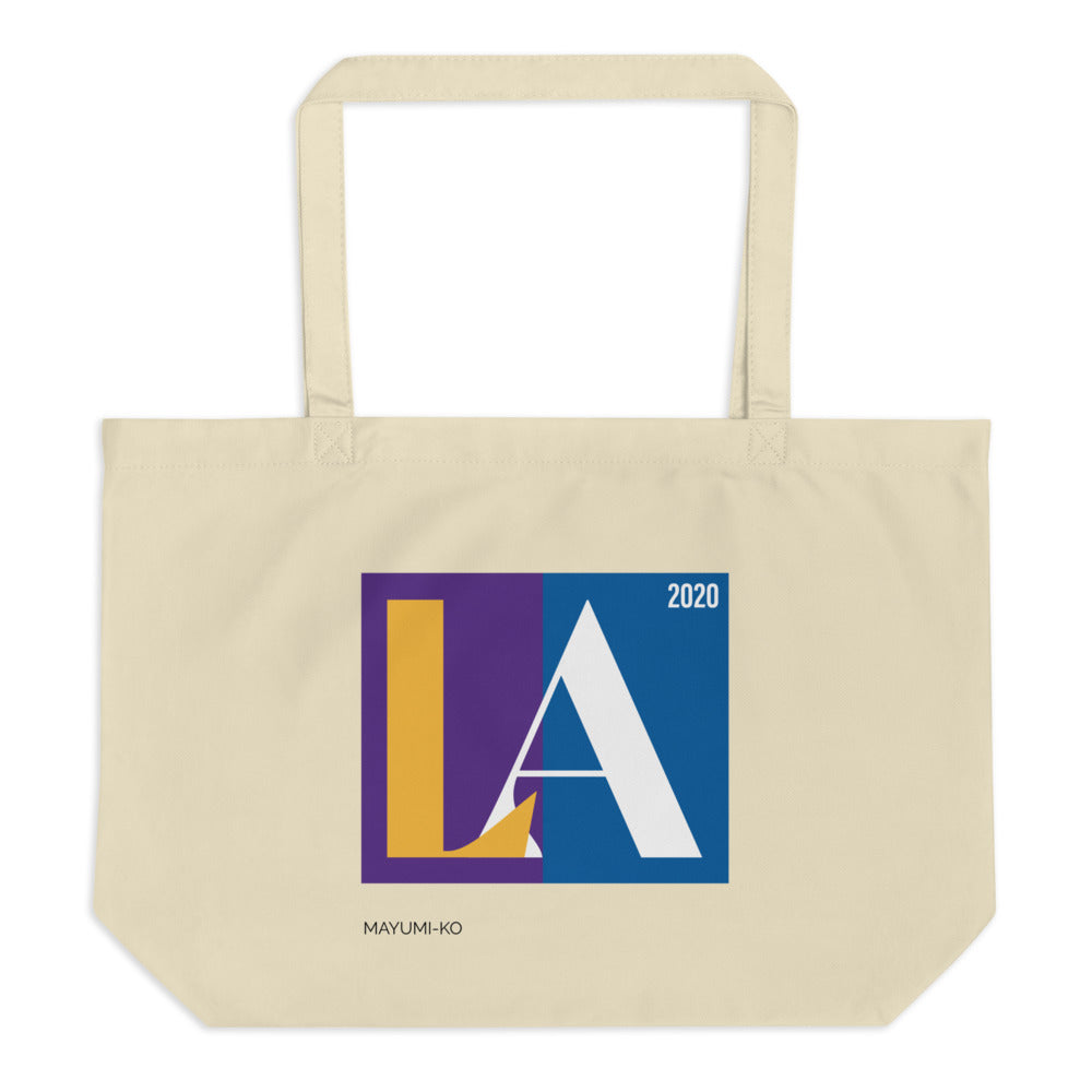Lakers + Dodgers LA '20 Large Tote Bag