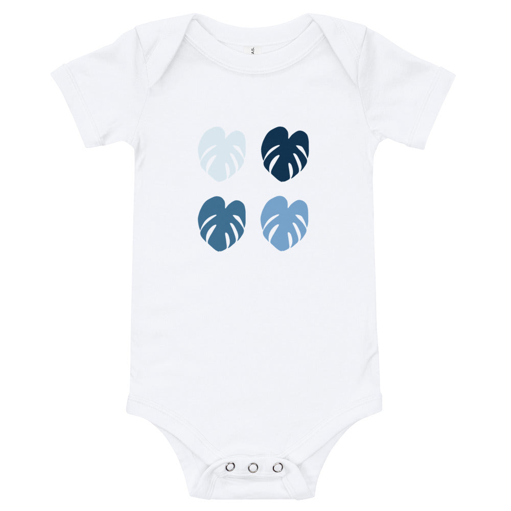 Monstera Blues Baby Onesie