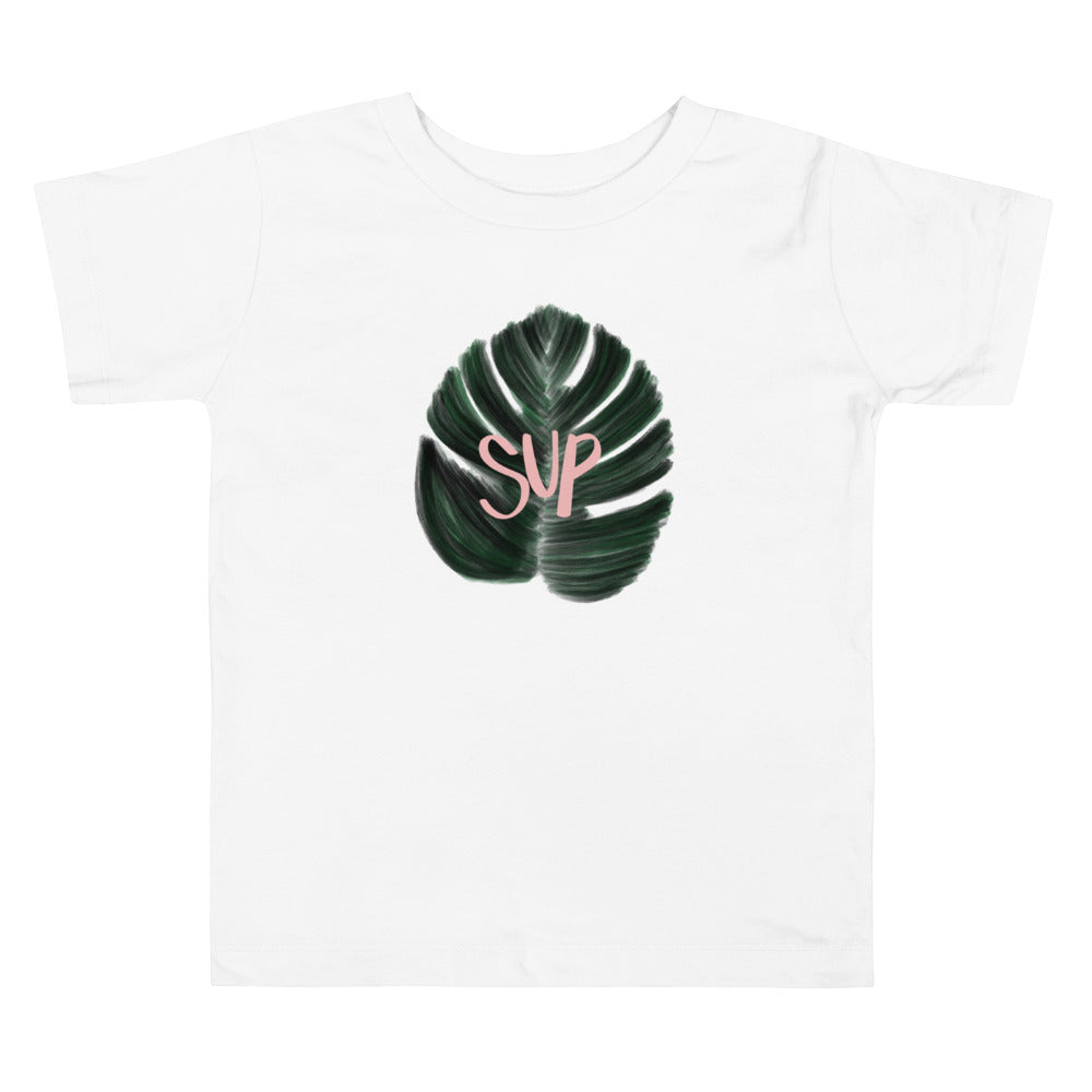 Sup Monstera Toddler Short Sleeve Tee