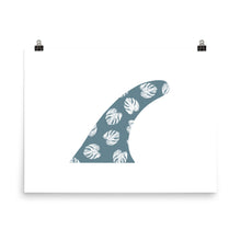 Single Fin Monstera Deliciosa - Large Blue Gray