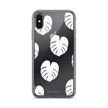 Simple Monstera iPhone Case - White