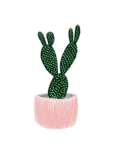 Cactus In a Pink Pot