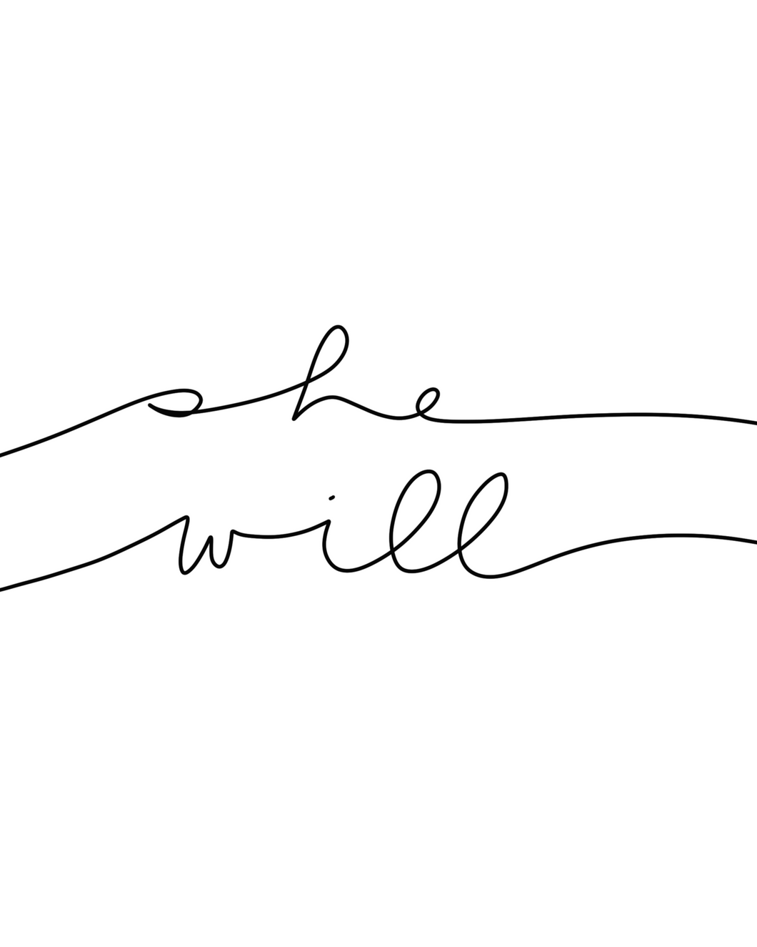 She Will - BW