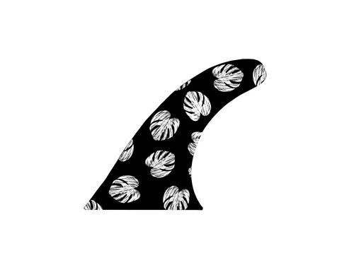 Single Fin Monstera Deliciosa - Black