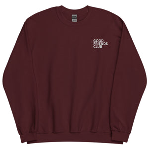 Good Friends Club Embroidered Unisex Sweatshirt
